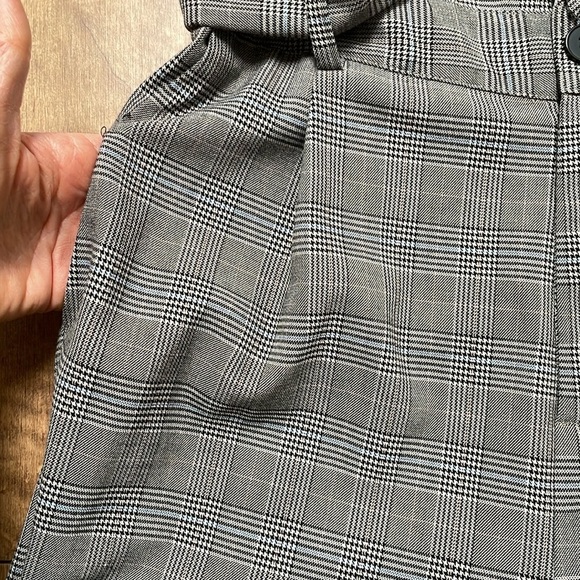 Frank & and Oak Plaid Check Jumpsuit Pant Suit Sleeveless Belt Button Small New - Picture 8 of 10